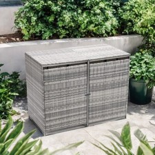 Double Wheelie Bin Store Poly