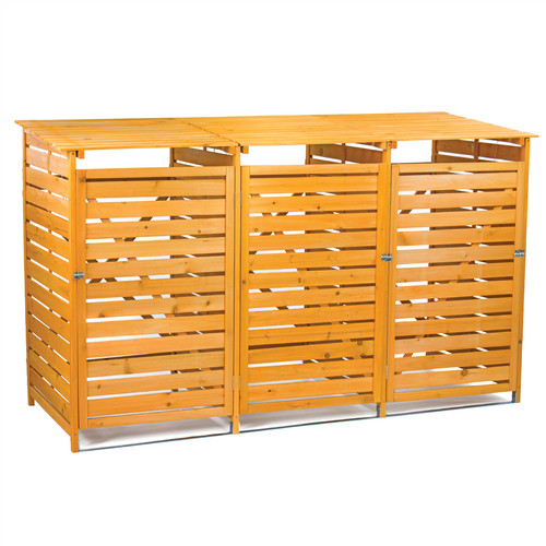 Triple wheelie bin storage - wheelie,