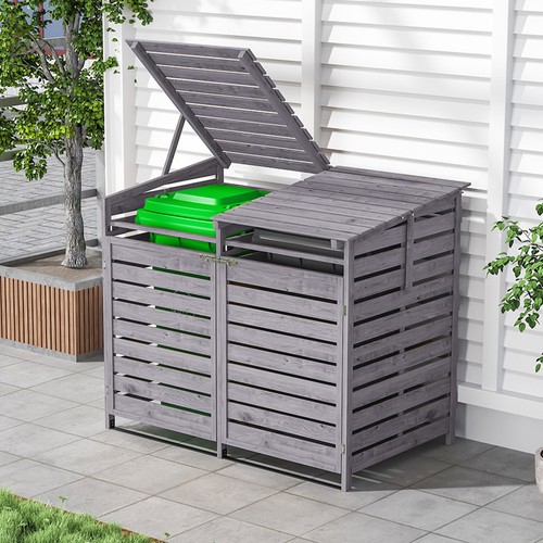 Double wheelie bin storage - bin,