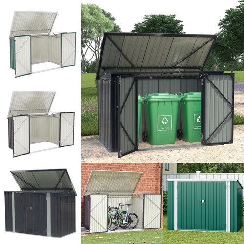 Garden lockable bicycle shed - bicycle,
