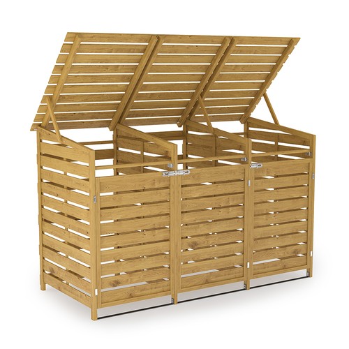 Triple wheelie bin - triple,