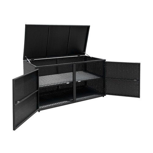 Outdoor wicker storage - wicker,