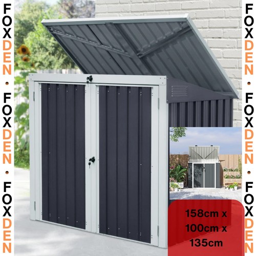 Outdoor bin storage shed - bin,