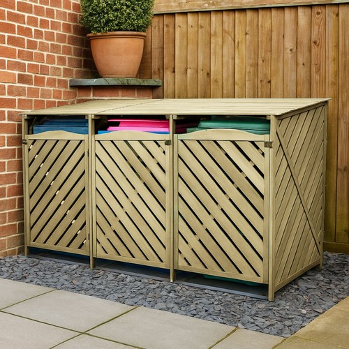Triple wheelie bin - triple,