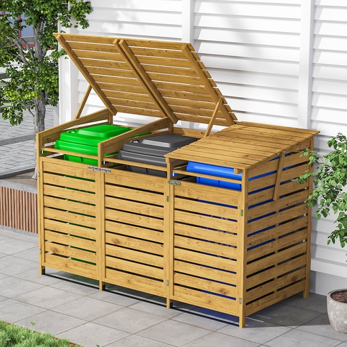 Wheelie bin storage - bin, double